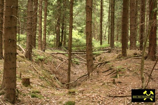 SDAG Wismut Schurf 1 bei Schacht 125 im Revier Johanngeorgenstadt, Erzgebirge, Sachsen - 21. Mai 2009 (6).jpg